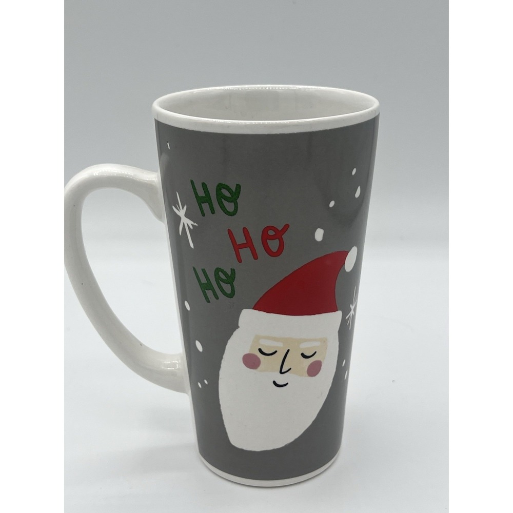 Holiday Christmas Mugs Cups 16oz - Santa Claus and the phrase "Ho Ho Ho!